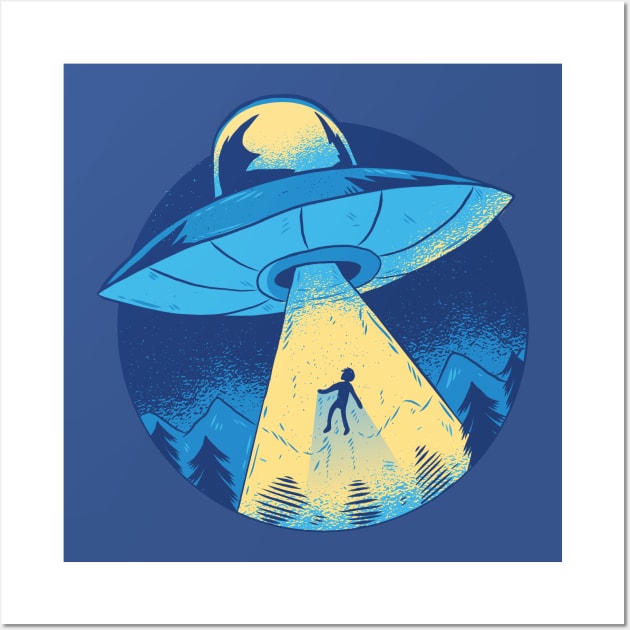 Alien Abduction Wall Art by rjzinger